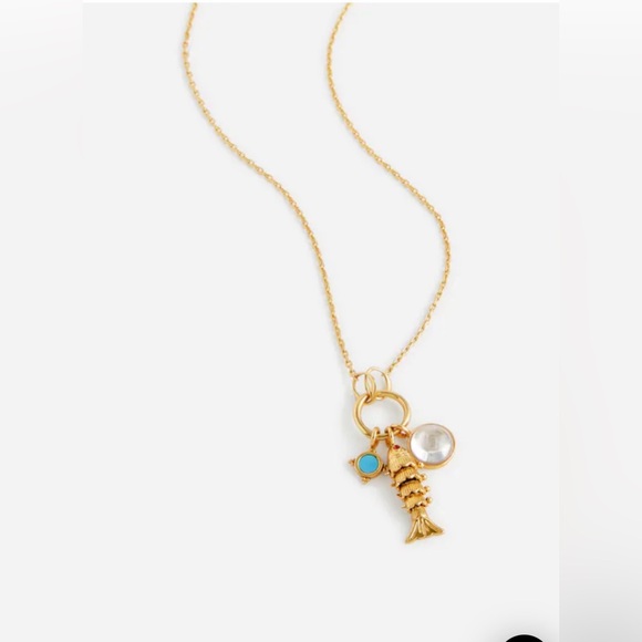 NWT Madewell Fish Charm Necklace - Picture 1 of 6